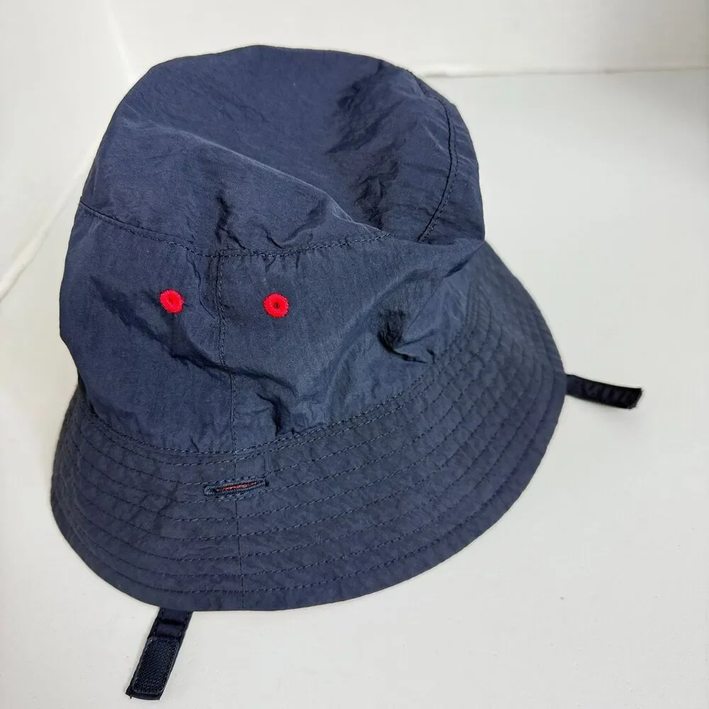 Old Navy Reversible Unisex Bucket Hat Navy Blue Red Nylon Kids Size M